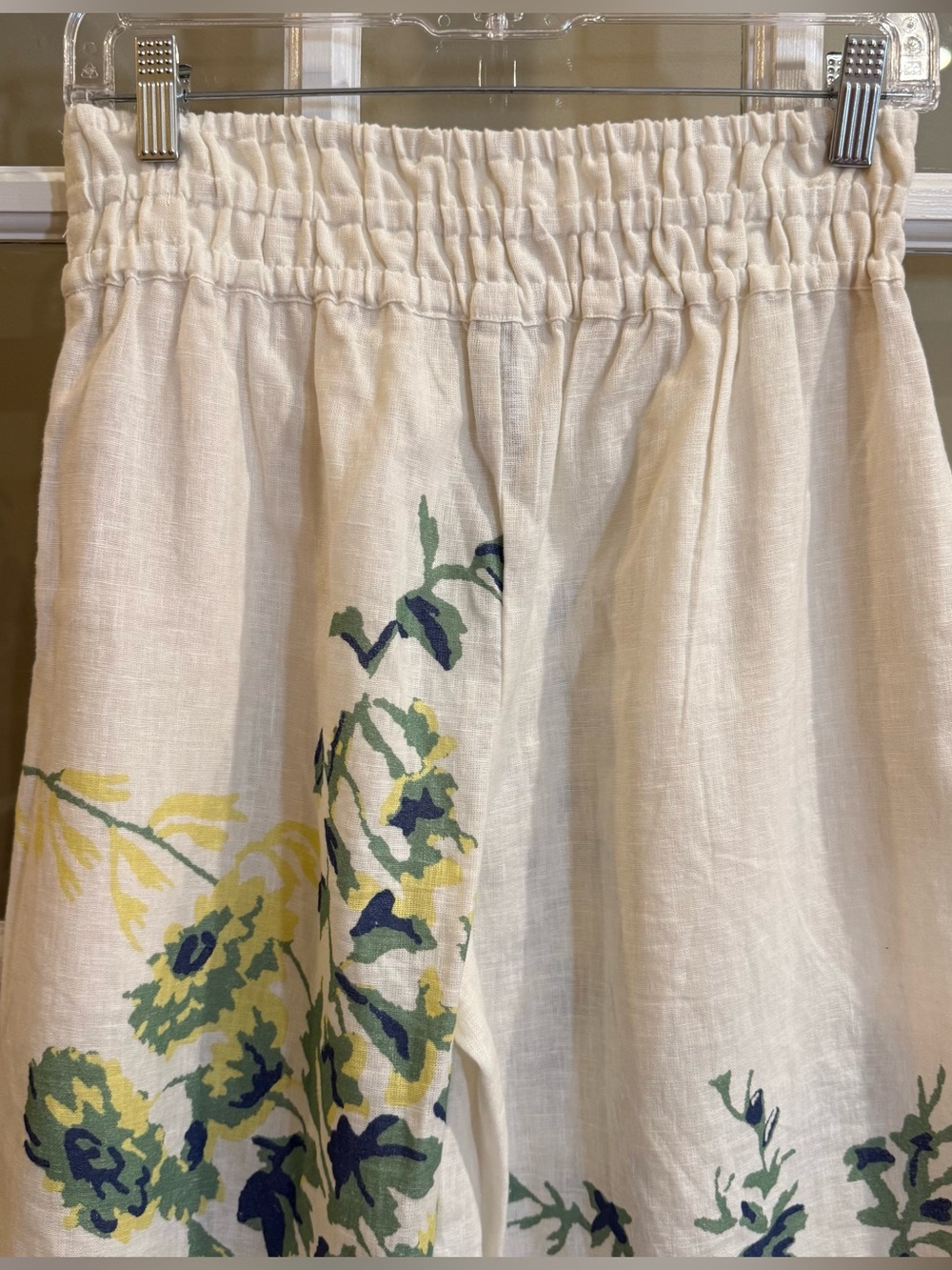 Anthropologie The Somerset Pull-on Trousers: Printed Linen Edition - Picture 5 of 11